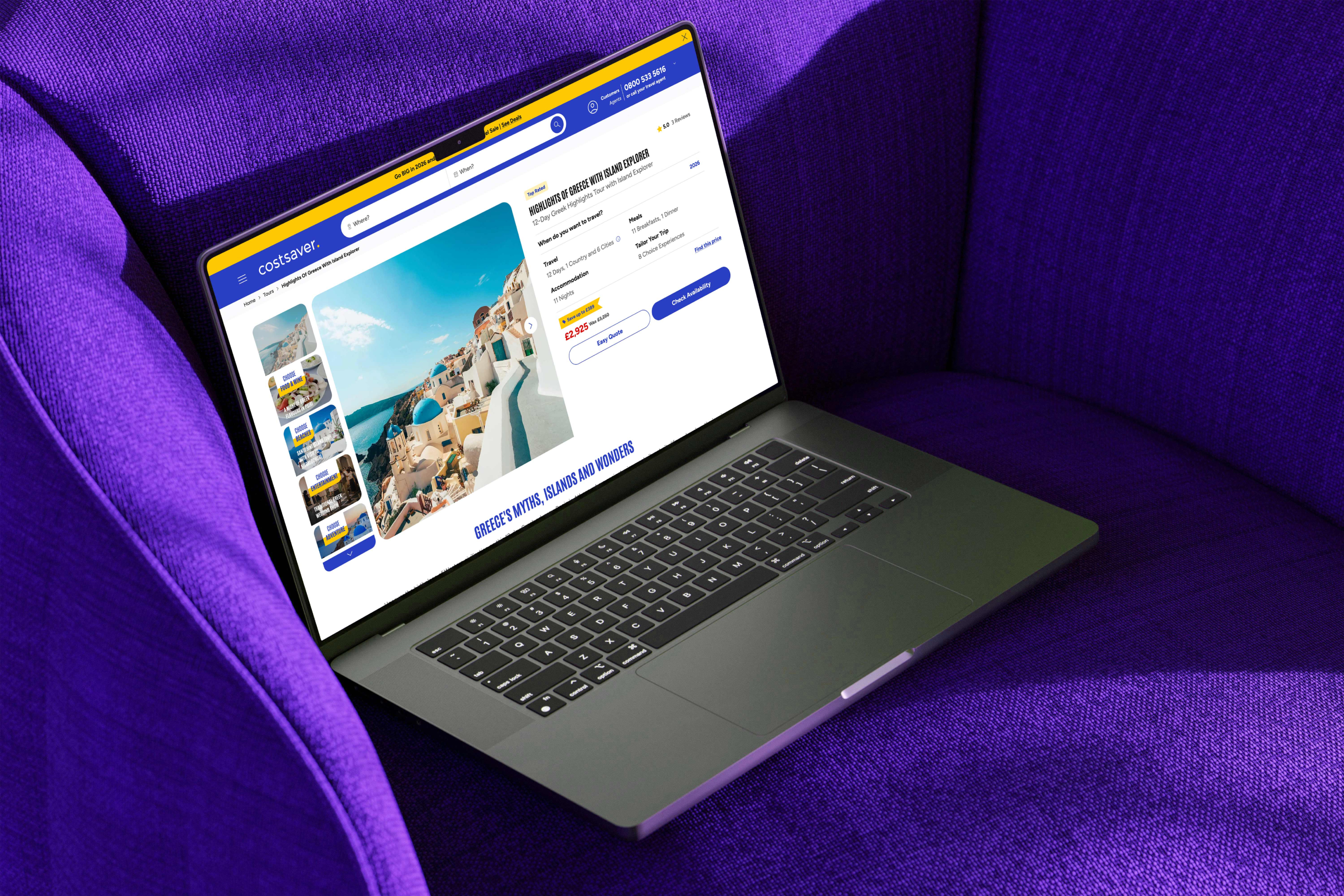 Costsaver website redesign